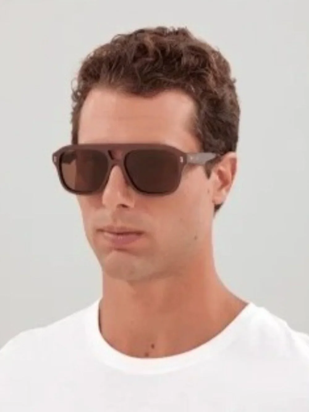 New Gucci GG1263S 003 Brown Unisex Aviator Sunglasses